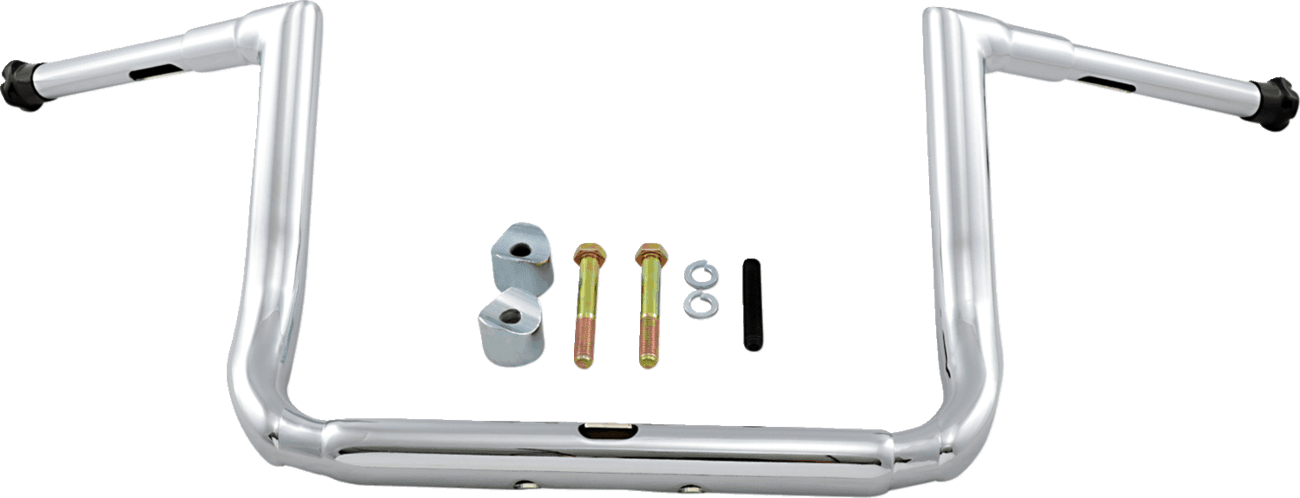 LA CHOPPERS 0601-4489 1-1/2" Grande Twin Peaks Touring Handlebar - 12" - Chrome