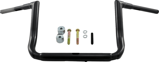 LA CHOPPERS 0601-4490 1-1/2" Grande Twin Peaks Touring Handlebar - 12" - Black — image 1 of 3