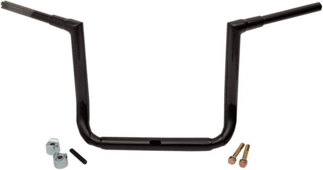 LA CHOPPERS 0601-4493 1-1/2" Grande Twin Peaks Touring Handlebar - 14" - Black — image 1 of 2