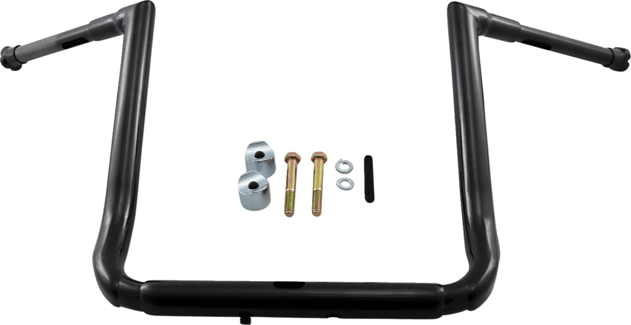 LA CHOPPERS 0601-4496 1-1/2" Grande Twin Peaks Touring Handlebar - 16" - Black