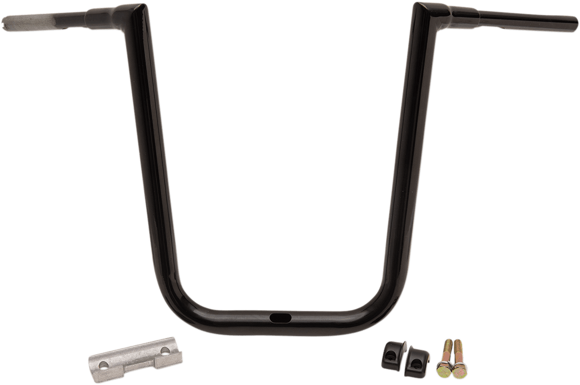 LA CHOPPERS 0601-4514 1-1/2" Grande Twin Peaks Touring Handlebar - 19" - Black