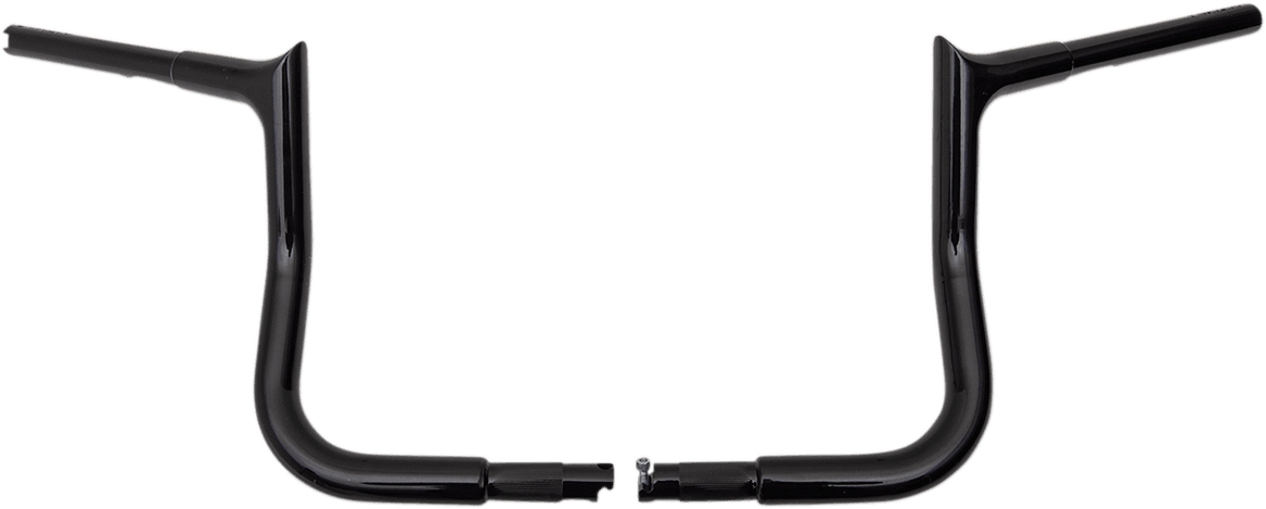 FAT BAGGERS INC. 0601-4747 1-1/4" EZ Install Pointed Top Handlebar - 10" - Black