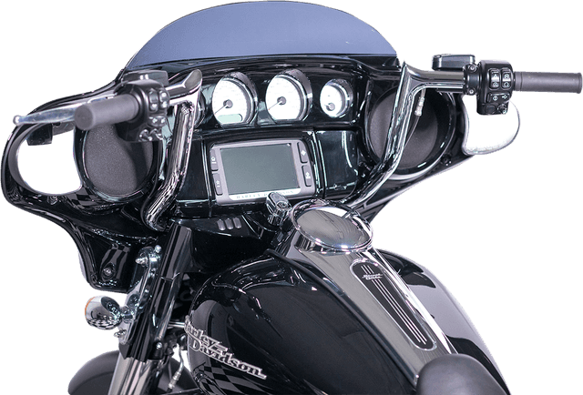 FAT BAGGERS INC. 0601-4748 1-1/4" EZ Install Pointed Top Handlebar - 12" - Chrome — image 4 of 10