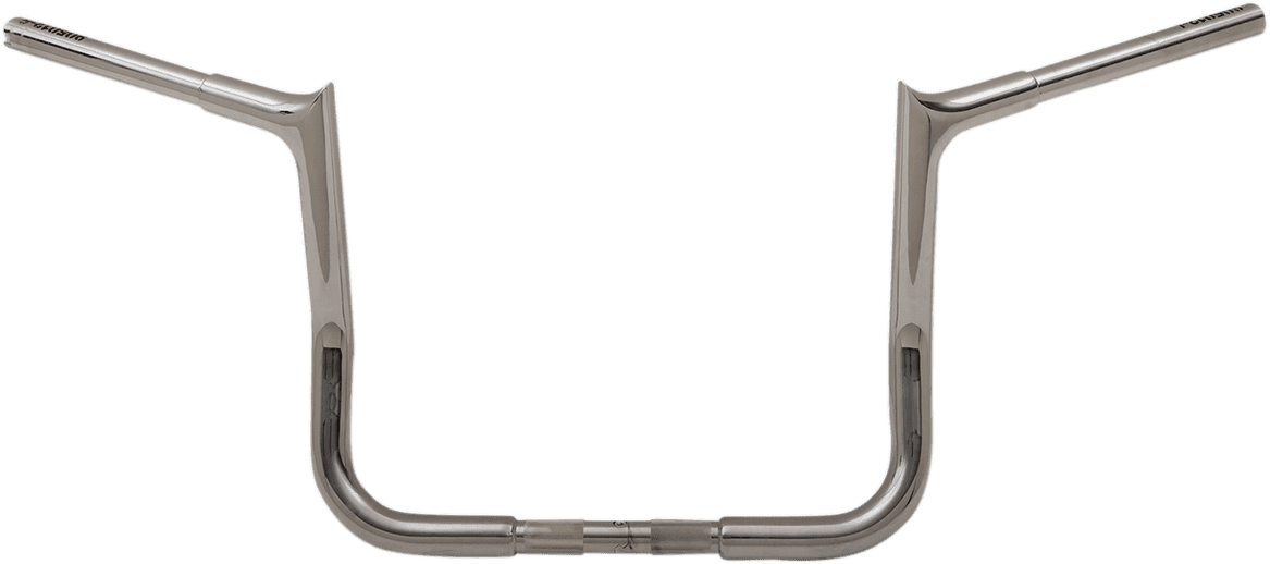 FAT BAGGERS INC. 0601-4748 1-1/4" EZ Install Pointed Top Handlebar - 12" - Chrome