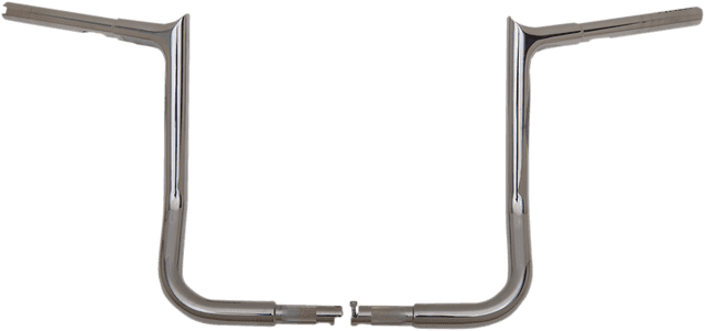 FAT BAGGERS INC. 0601-4750 1-1/4" EZ Install Pointed Top Handlebar - 14" - Chrome — image 1 of 7