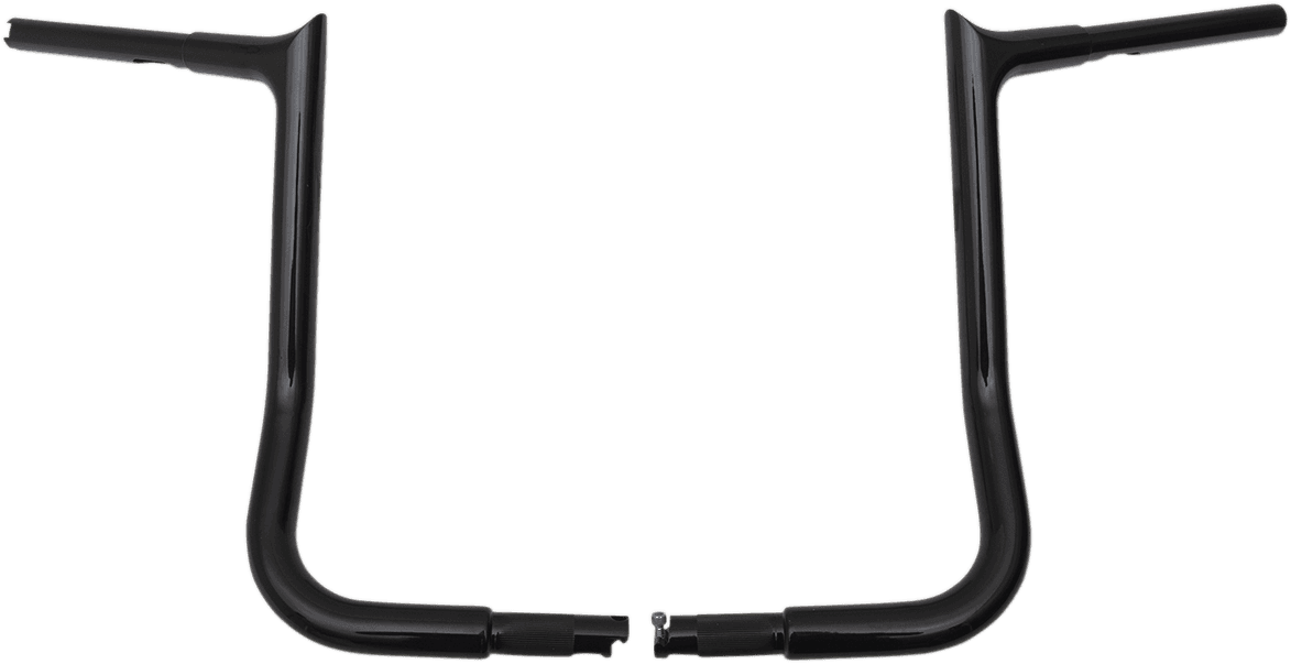 FAT BAGGERS INC. 0601-4751 1-1/4" EZ Install Pointed Top Handlebar - 14" - Black