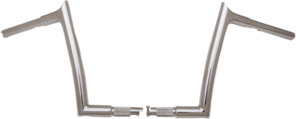 FAT BAGGERS INC. 0601-4754 1-1/4" EZ Install Pointed Top Handlebar - 10" - Chrome
