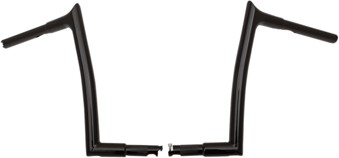FAT BAGGERS INC. 0601-4757 1-1/4" EZ Install Pointed Top Handlebar - 12" - Black