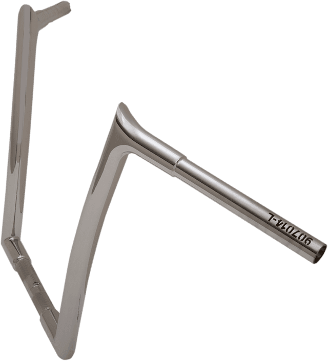 FAT BAGGERS INC. 0601-4758 1-1/4" EZ Install Pointed Top Handlebar - 14" - Chrome — image 7 of 7