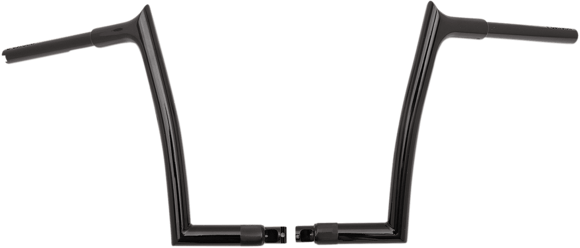 FAT BAGGERS INC. 0601-4765 1-1/4" EZ Install Pointed Top Handlebar - 12" - Black