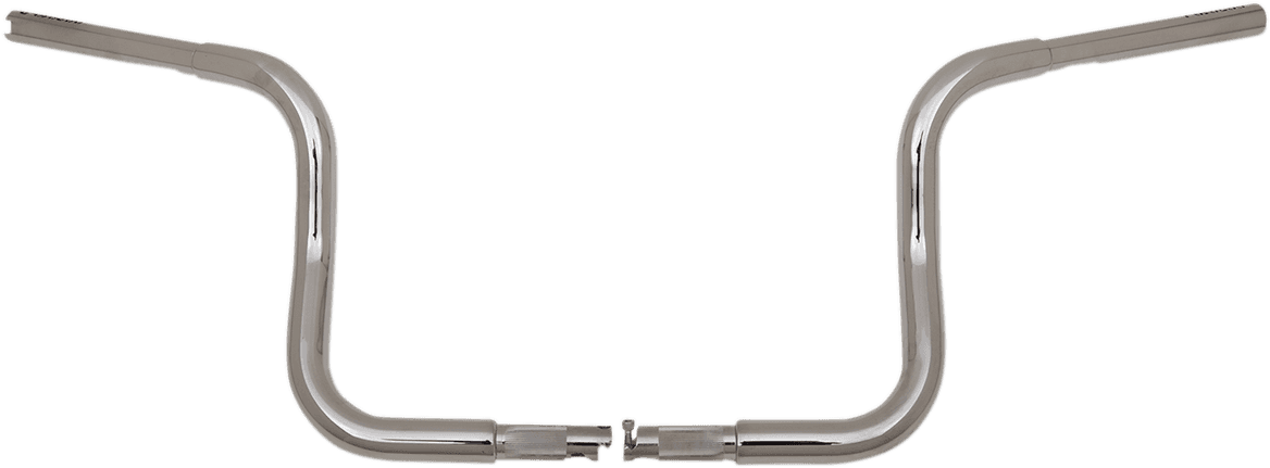 FAT BAGGERS INC. 0601-4770 1-1/4" EZ Install Round Top Handlebar - 10" - Chrome