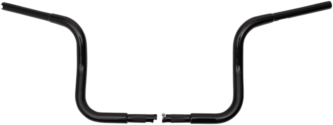 FAT BAGGERS INC. 0601-4771 1-1/4" EZ Install Round Top Handlebar - 10" - Black