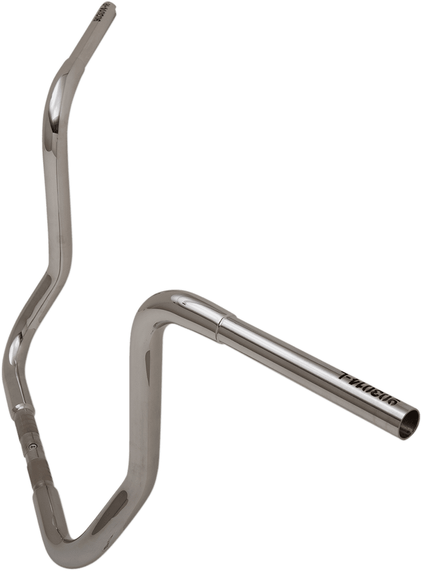 FAT BAGGERS INC. 0601-4774 1-1/4" EZ Install Round Top Handlebar - 14" - Chrome — image 6 of 7