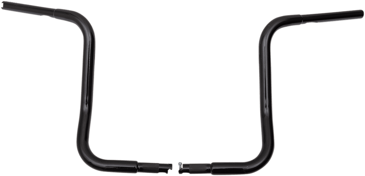 FAT BAGGERS INC. 0601-4775 1-1/4" EZ Install Round Top Handlebar - 14" - Black