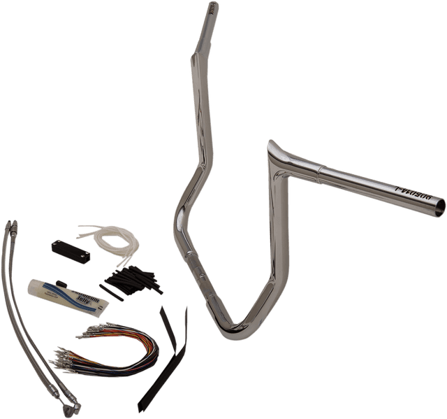 FAT BAGGERS INC. 0601-4782 1-1/4" EZ Install Pointed Top Handlebar Kit - 14" - Chrome — image 14 of 14