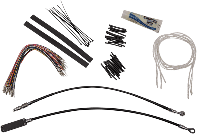 FAT BAGGERS INC. 0601-4809 1-1/4" EZ Install Round Top Handlebar Kit - 16" - Black — image 2 of 11