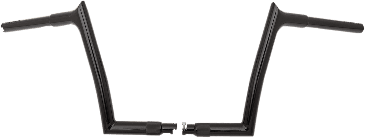 FAT BAGGERS INC. 0601-4819 1-1/4" EZ Install Pointed Top Handlebar - 10" - Black
