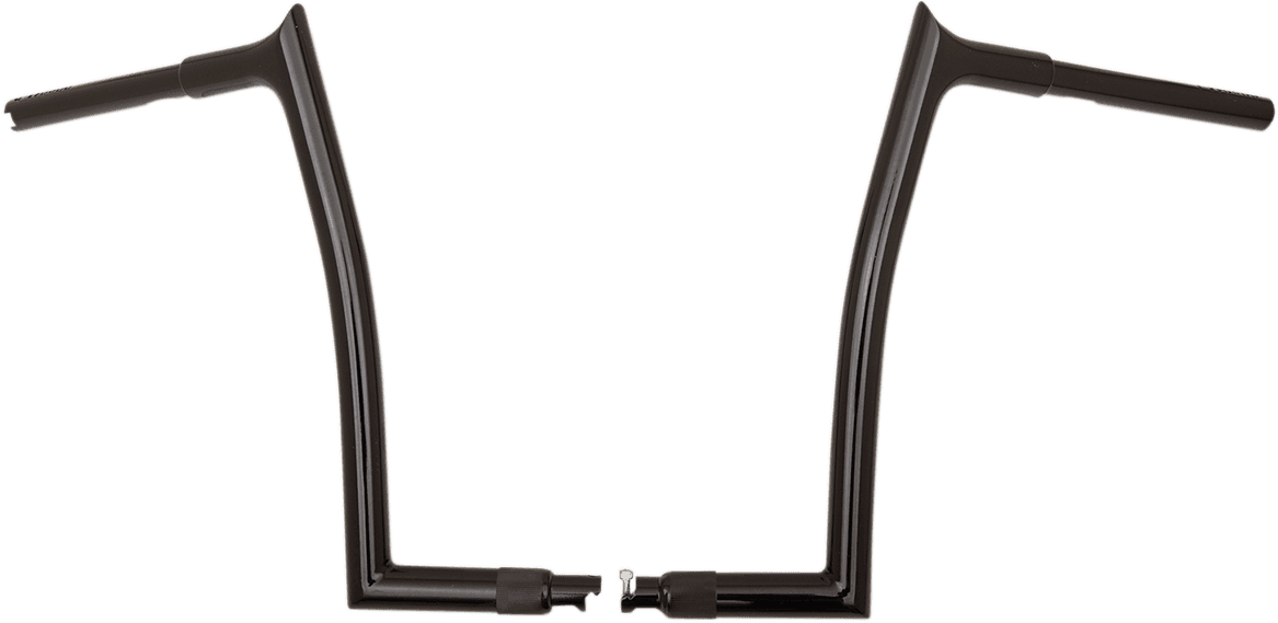 FAT BAGGERS INC. 0601-4823 1-1/4" EZ Install Pointed Top Handlebar - 14" - Black