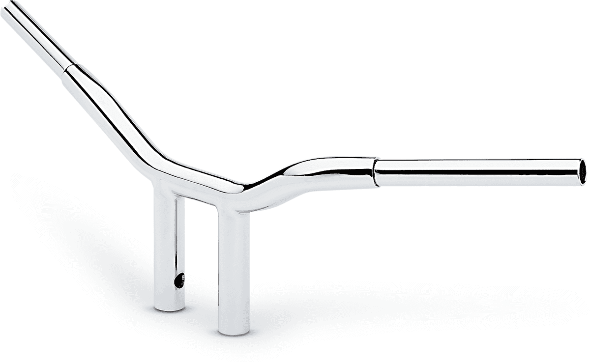 LA CHOPPERS 0601-4926 Kage Fighter Welded Straight-Riser Handlebar - One Piece - 8" - Chrome