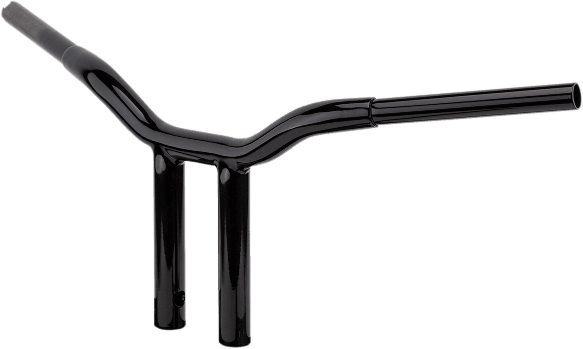 LA CHOPPERS 0601-4927 Kage Fighter Welded Straight-Riser Handlebar - One Piece - 8" - Black
