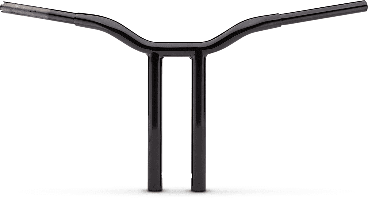 LA CHOPPERS 0601-4933 Kage Fighter Welded Straight-Riser Handlebar - One Piece - 14" - Black