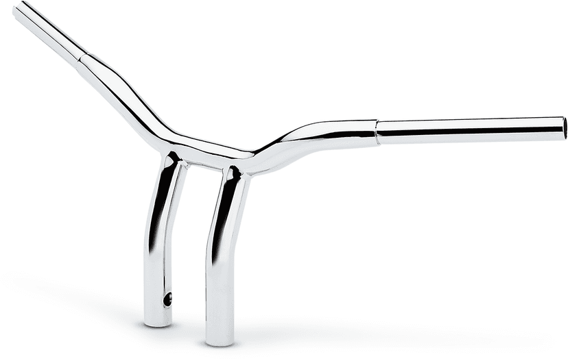 LA CHOPPERS 0601-4938 Kage Fighter Welded Bent-Riser Handlebar - One Piece - 10" - Chrome — image 2 of 2
