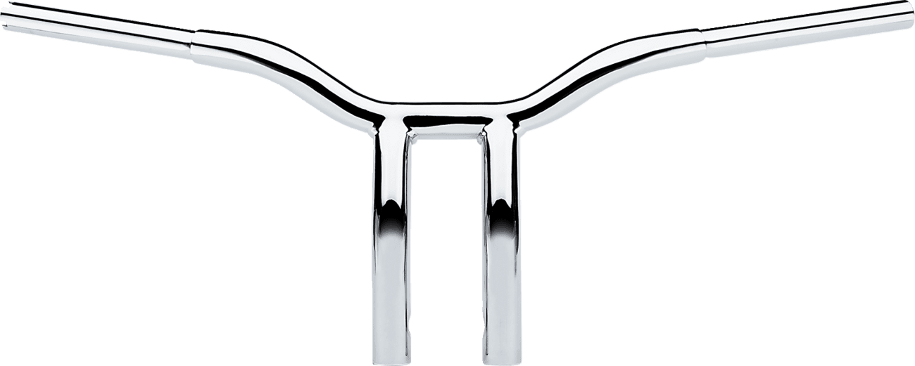 LA CHOPPERS 0601-4938 Kage Fighter Welded Bent-Riser Handlebar - One Piece - 10" - Chrome