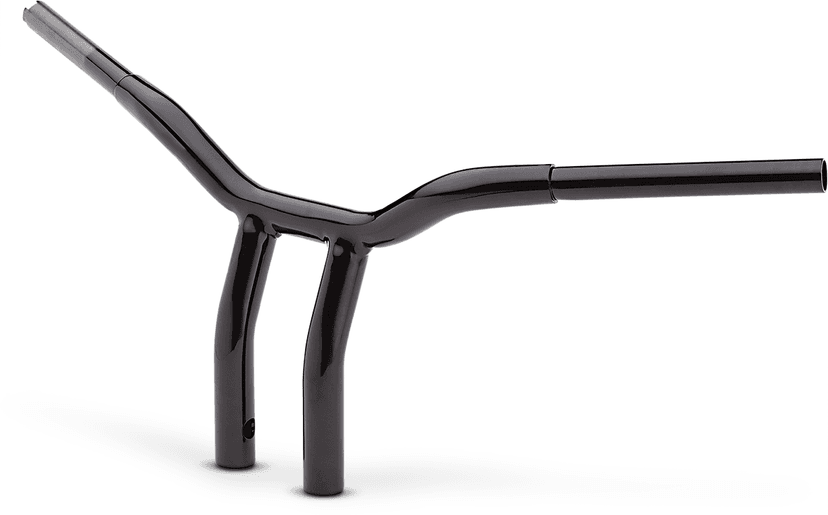 LA CHOPPERS 0601-4939 Kage Fighter Welded Bent-Riser Handlebar - One Piece - 10" - Black — image 2 of 3