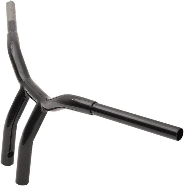 LA CHOPPERS 0601-4939 Kage Fighter Welded Bent-Riser Handlebar - One Piece - 10" - Black — image 3 of 3