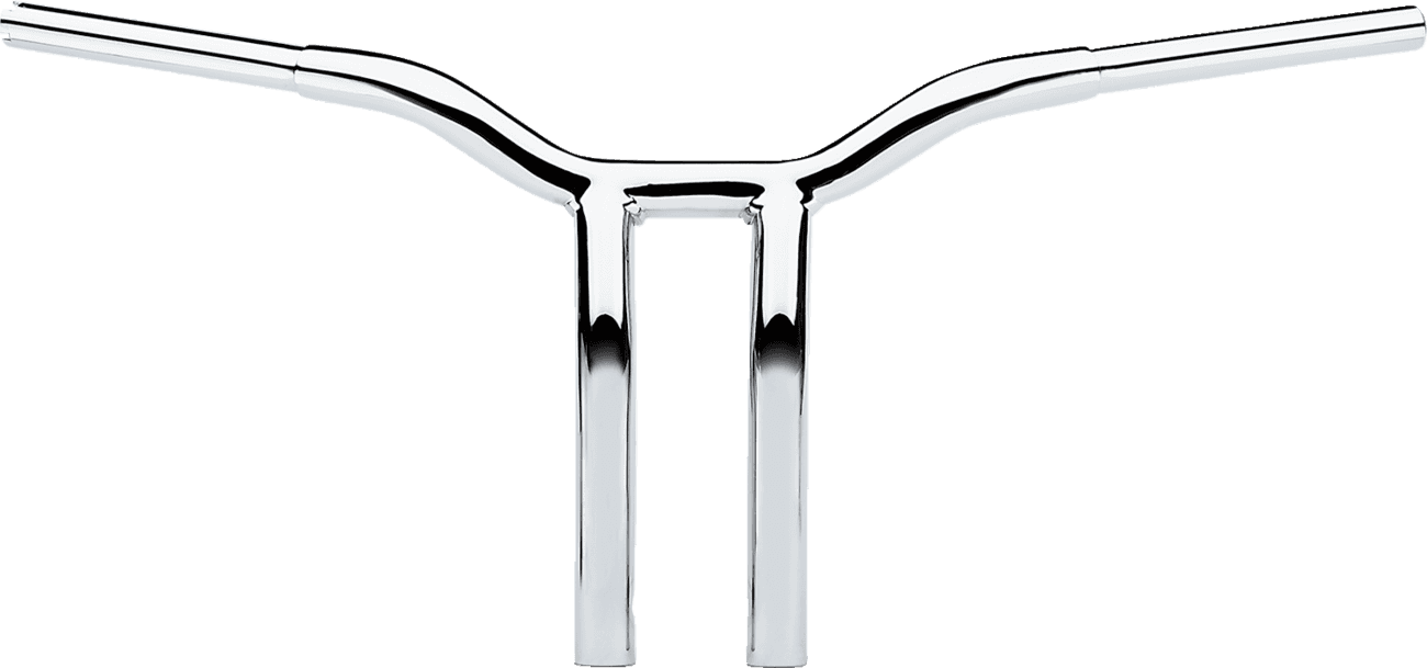 LA CHOPPERS 0601-4940 Kage Fighter Welded Bent-Riser Handlebar - One Piece - 12" - Chrome