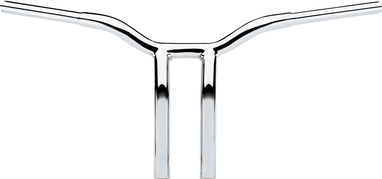LA CHOPPERS 0601-4940 Kage Fighter Welded Bent-Riser Handlebar - One Piece - 12" - Chrome
