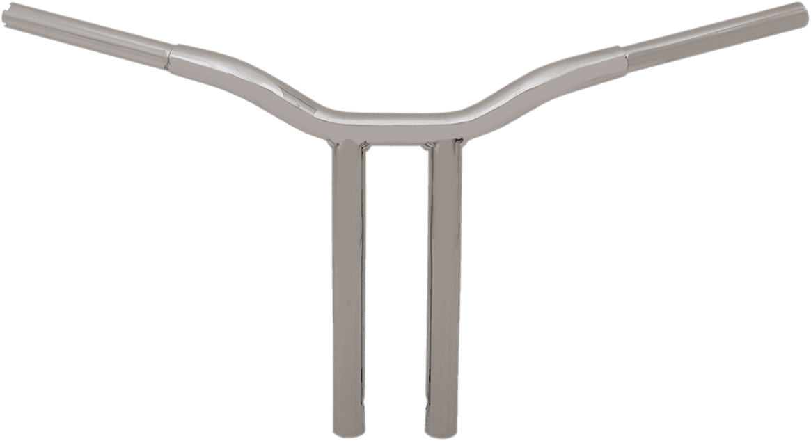 LA CHOPPERS 0601-4942 Kage Fighter Welded Bent-Riser Handlebar - One Piece - 14" - Chrome