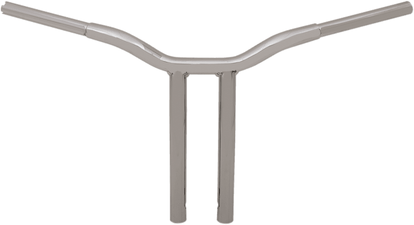 LA CHOPPERS 0601-4942 Kage Fighter Welded Bent-Riser Handlebar - One Piece - 14" - Chrome — image 1 of 2