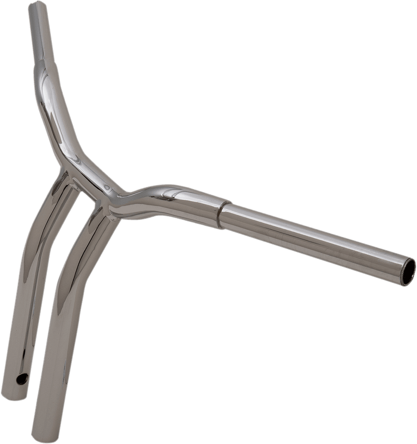 LA CHOPPERS 0601-4942 Kage Fighter Welded Bent-Riser Handlebar - One Piece - 14" - Chrome — image 2 of 2