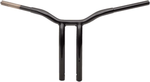 LA CHOPPERS 0601-4943 Kage Fighter Welded Bent-Riser Handlebar - One Piece - 14" - Black — image 2 of 3