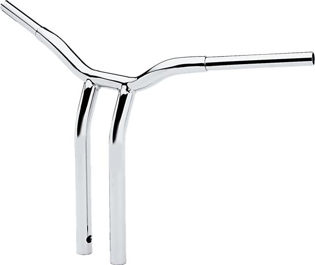 LA CHOPPERS 0601-4944 Kage Fighter Welded Bent-Riser Handlebar - One Piece - 16" - Chrome — image 2 of 2