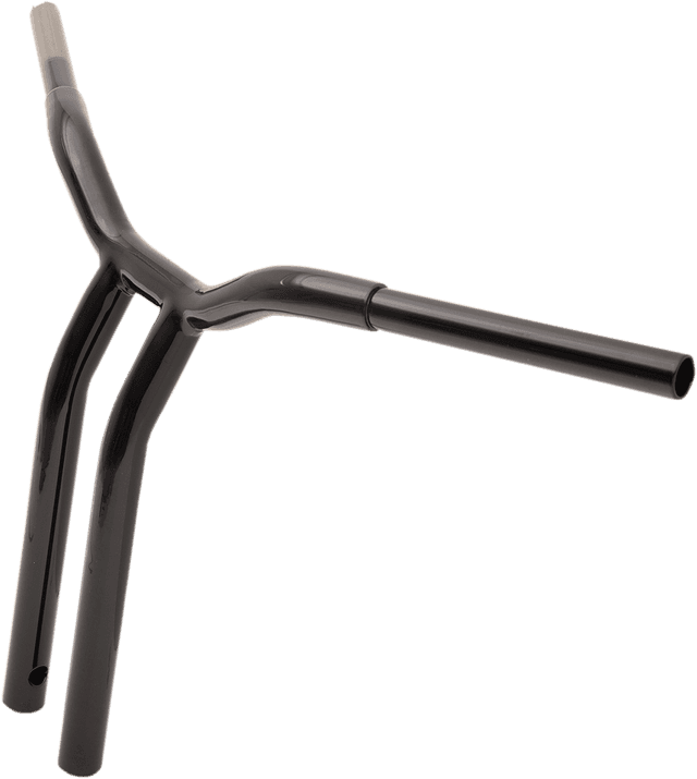 LA CHOPPERS 0601-4945 Kage Fighter Welded Bent-Riser Handlebar - One Piece - 16" - Black — image 3 of 3