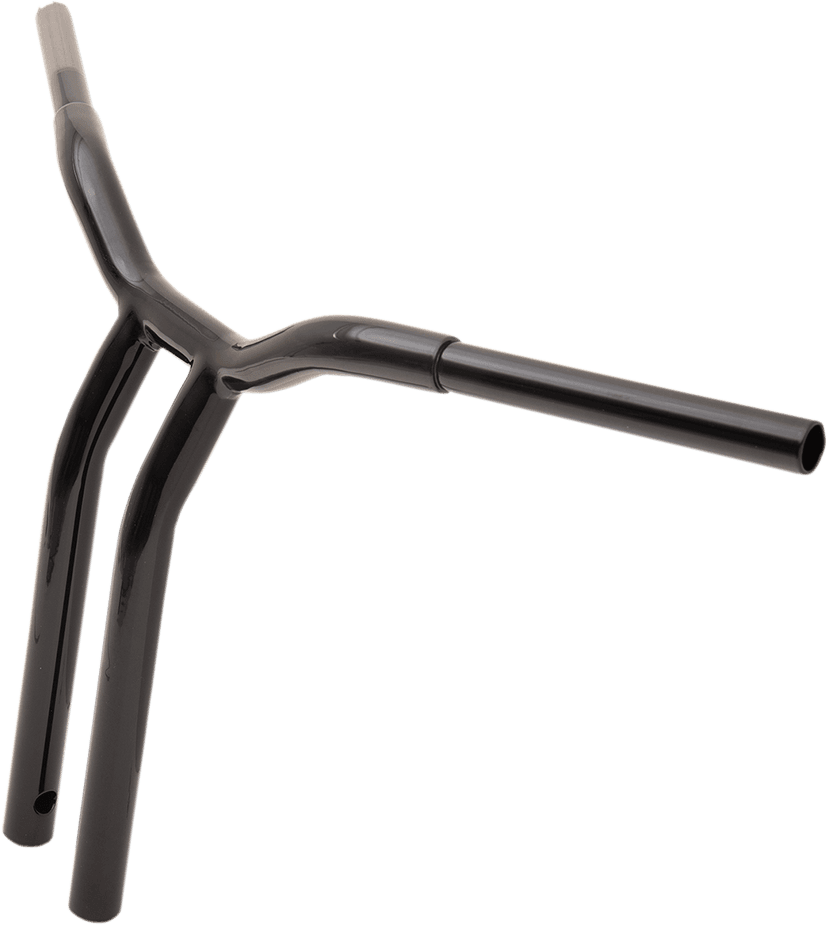 LA CHOPPERS 0601-4945 Kage Fighter Welded Bent-Riser Handlebar - One Piece - 16" - Black — image 3 of 3