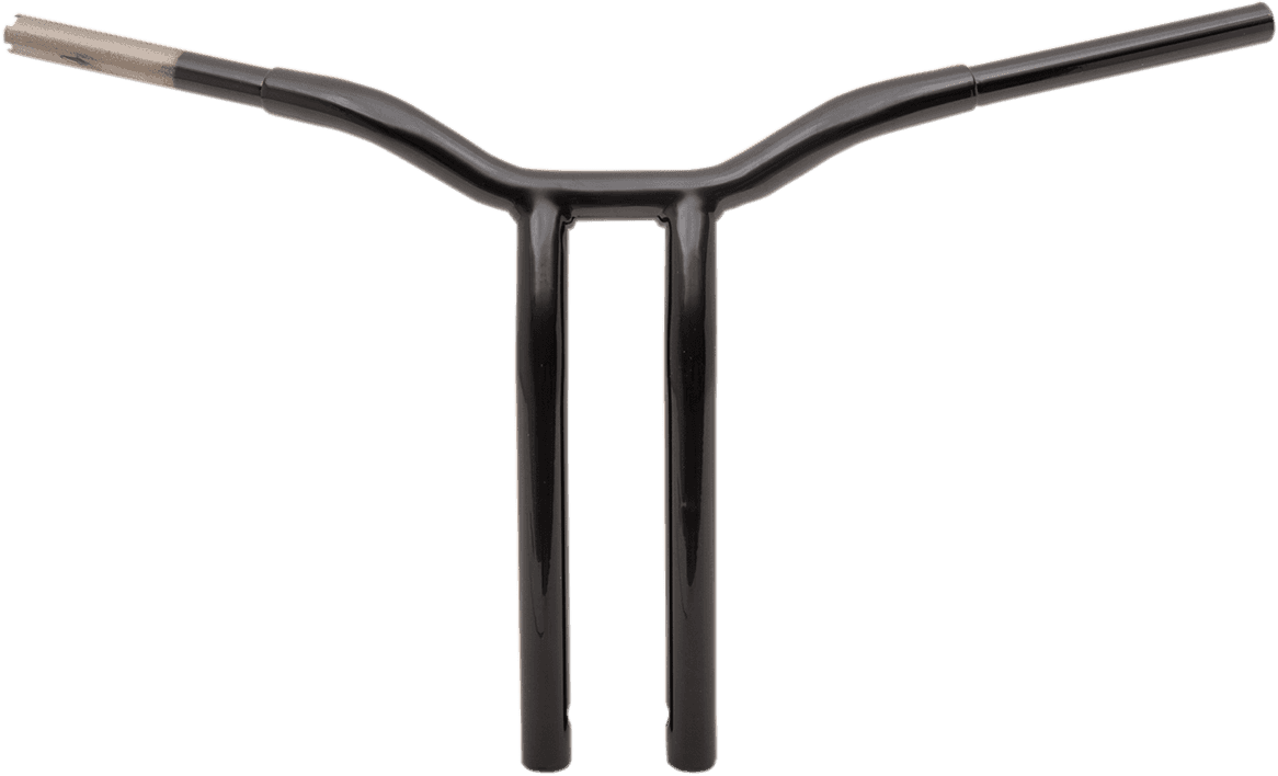 LA CHOPPERS 0601-4945 Kage Fighter Welded Bent-Riser Handlebar - One Piece - 16" - Black