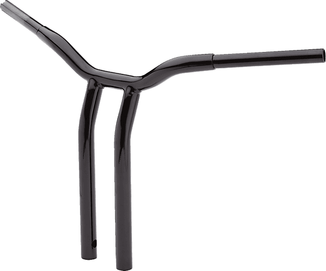 LA CHOPPERS 0601-4945 Kage Fighter Welded Bent-Riser Handlebar - One Piece - 16" - Black — image 2 of 3