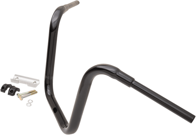 LA CHOPPERS 0601-5094 1-1/2" Grande Traditional Ape Hanger Handlebar - 14" - Black — image 4 of 4