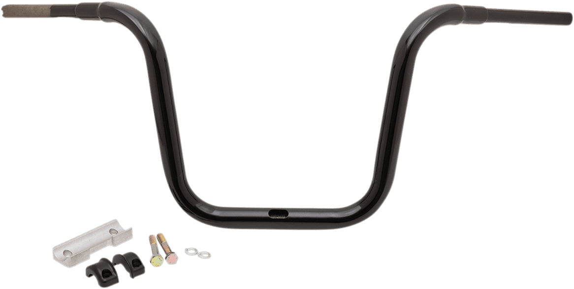 LA CHOPPERS 0601-5094 1-1/2" Grande Traditional Ape Hanger Handlebar - 14" - Black