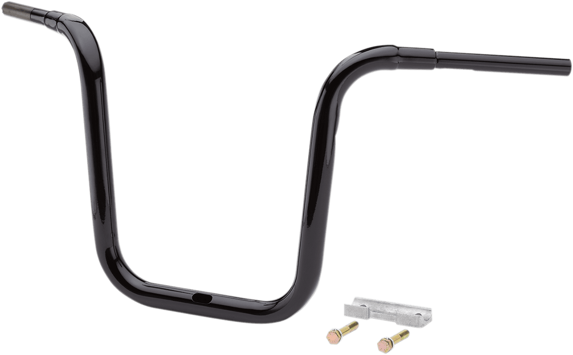 LA CHOPPERS 0601-5096 1-1/2" Grande Traditional Ape Hanger Handlebar - 16" - Black