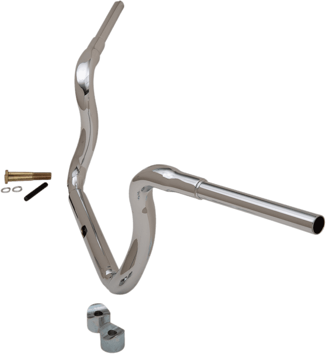 LA CHOPPERS 0601-5099 1-1/2" Grande Traditional Ape Hanger Handlebar - 10" - Chrome — image 2 of 2