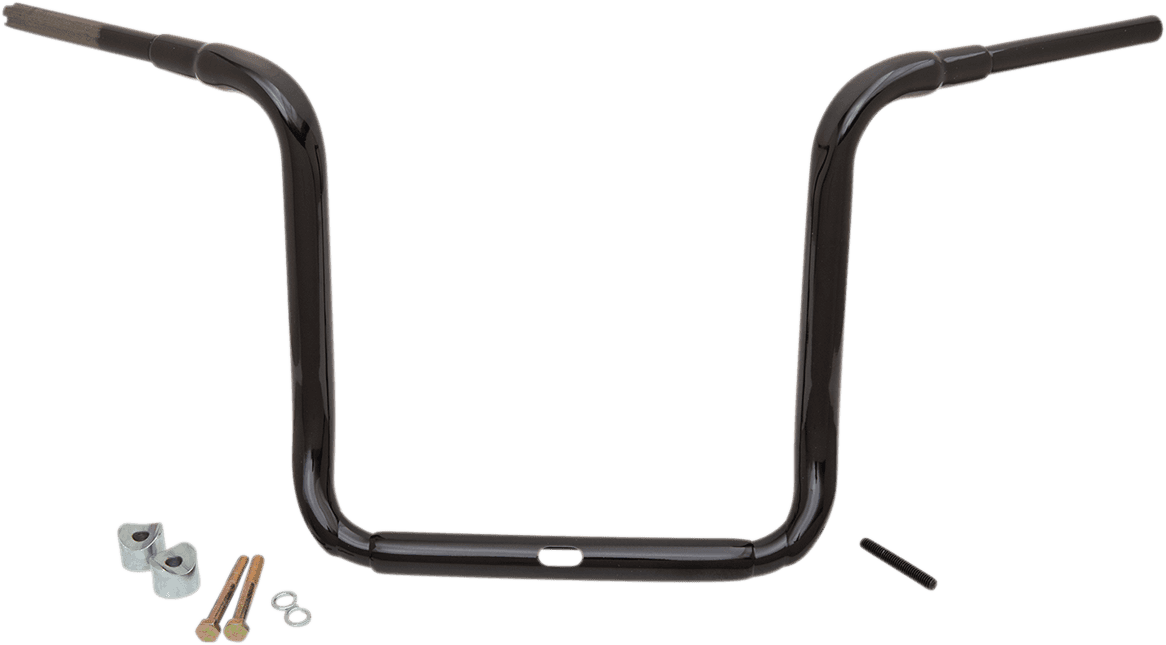 LA CHOPPERS 0601-5106 1-1/2" Grande Traditional Ape Hanger Handlebar - 16" - Black