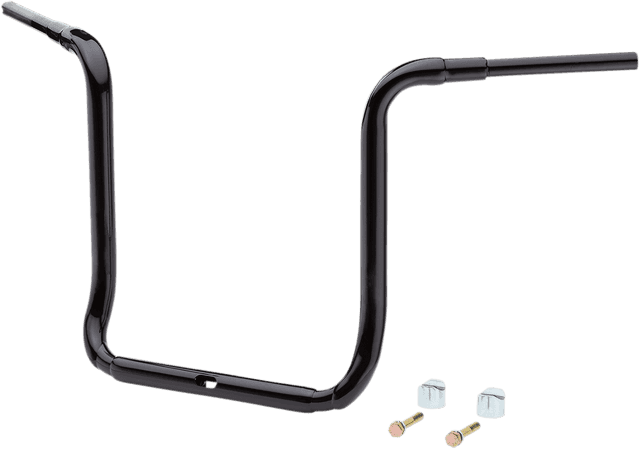 LA CHOPPERS 0601-5108 1-1/2" Grande Traditional Ape Hanger Handlebar - 18" - Black — image 2 of 2