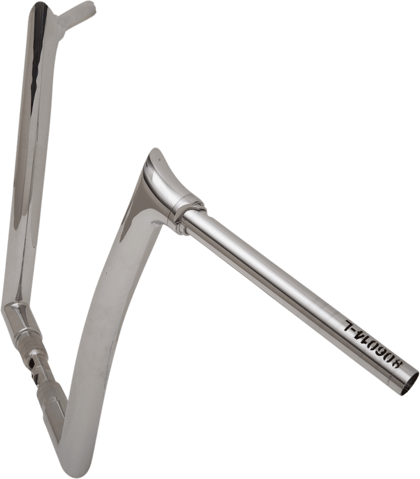 FAT BAGGERS INC. 0601-5255 1-1/2" EZ Install Pointed Top Handlebar - 14" - Chrome — image 3 of 3