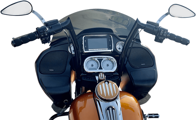 FAT BAGGERS INC. 0601-5256 1-1/2" EZ Install Pointed Top Handlebar - 14" - Black — image 4 of 4