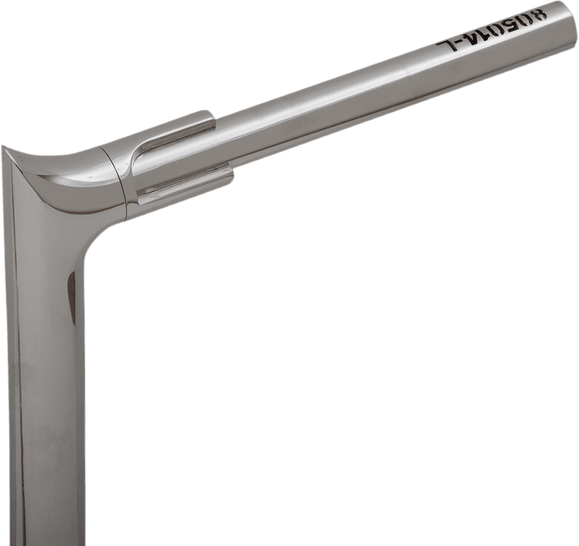 FAT BAGGERS INC. 0601-5261 1-1/2" EZ Install Pointed Top Handlebar - 14" - Chrome — image 4 of 7