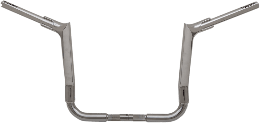 FAT BAGGERS INC. 0601-5261 1-1/2" EZ Install Pointed Top Handlebar - 14" - Chrome — image 1 of 7